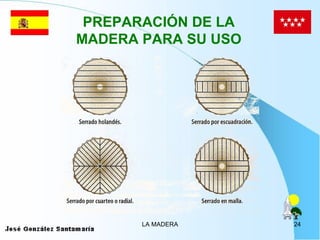 PREPARACIÓN DE LA
MADERA PARA SU USO




       LA MADERA     24
 