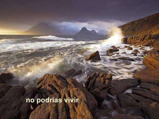 no podrías vivir 