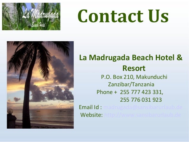La Madrugada Beach Hotel Resort Zanzibar La Madrugada Beach Hotel Resort Zanzibar