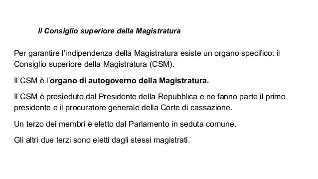 La Magistratura Slides