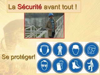La Sécurité avant tout !
Se protéger!
 