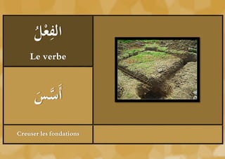 ‫ْل‬ ِ
      ُ ‫الفع‬
    Le verbe



      ‫َّ س‬
      َُ ‫أَس‬
Creuser les fondations
 