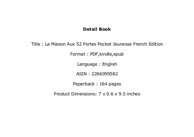 $REad_E-book$ library@@ La Maison Aux 52 Portes Pocket Jeunesse French