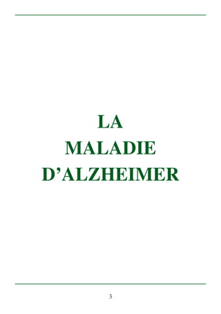 La maladie d'Alzheimer | PDF