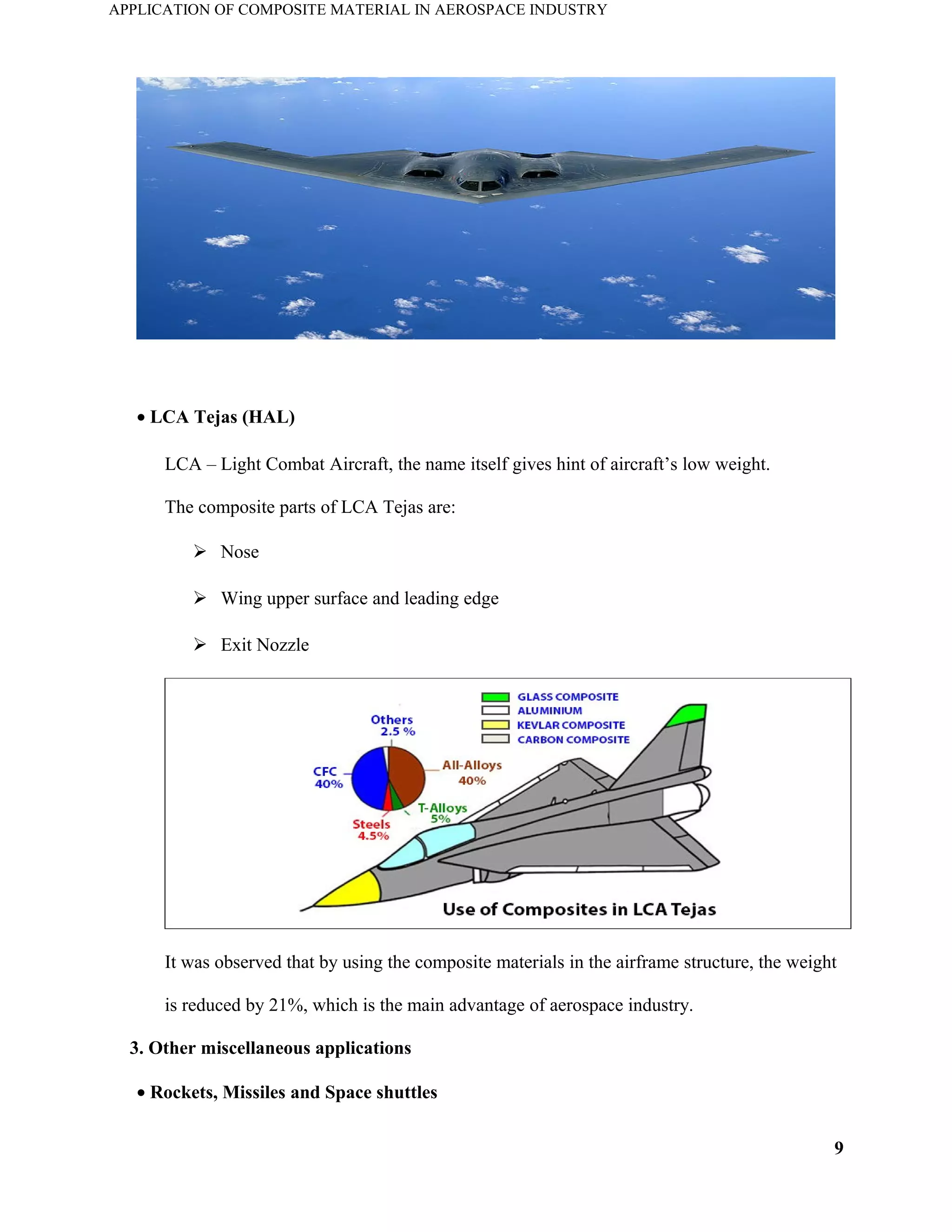Application of Composite Material in Aerospace Industry | DOC
