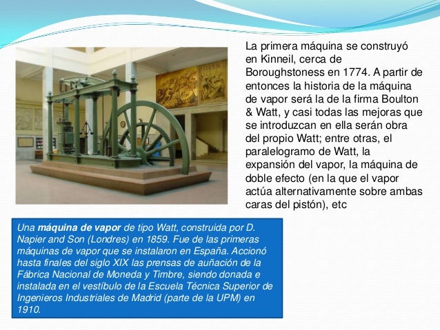 La maquina de vapor