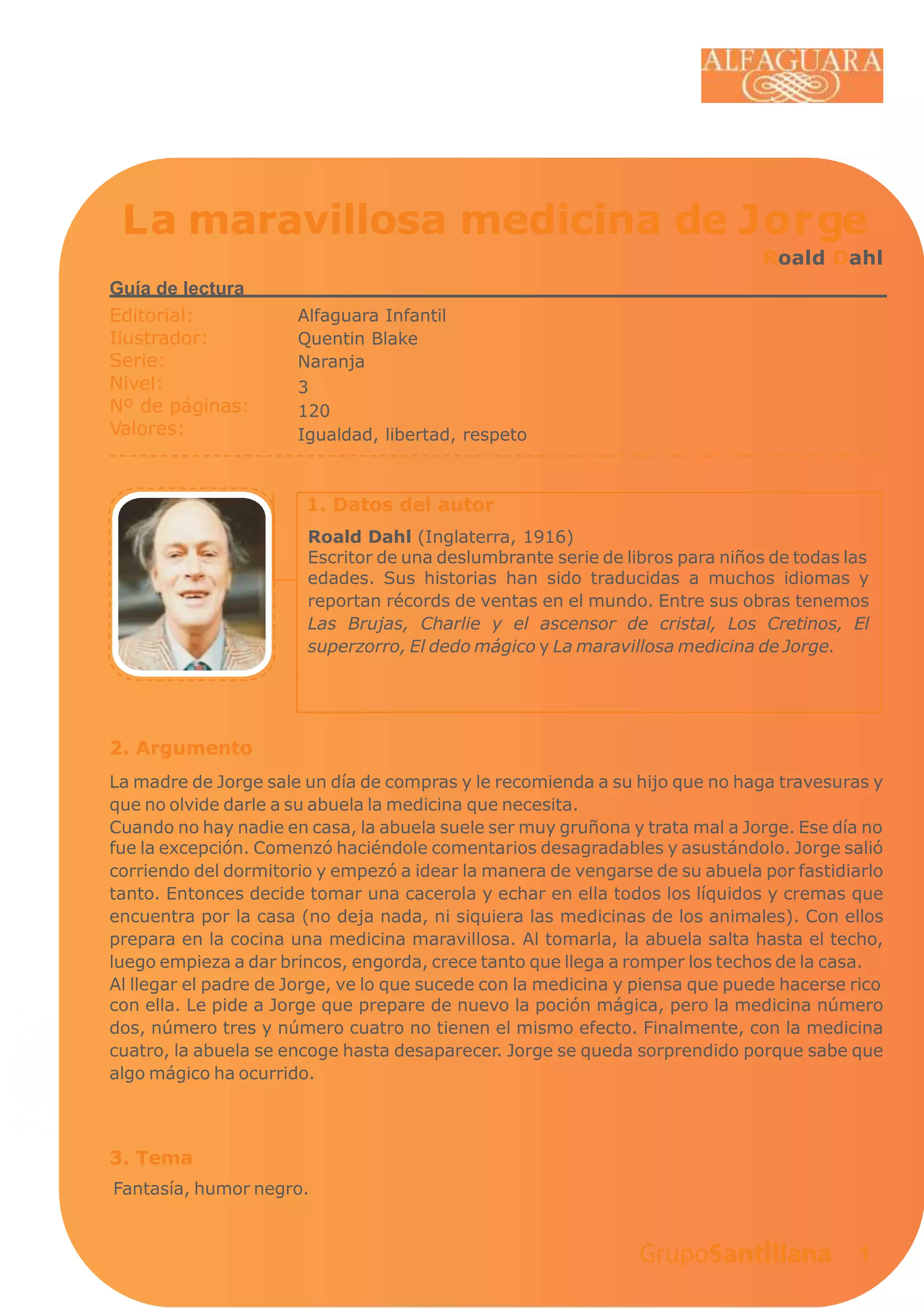 La maravillosa medicina de jorge | PPTX