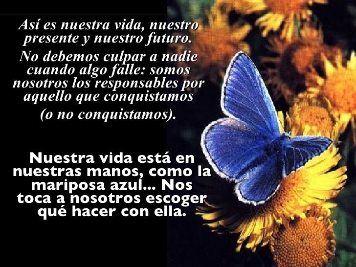 La mariposa azul