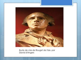 Buste de cire de Rouget de l'Isle, par David d'Angers