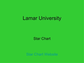 Lamar University Star Chart Star Chart Website 