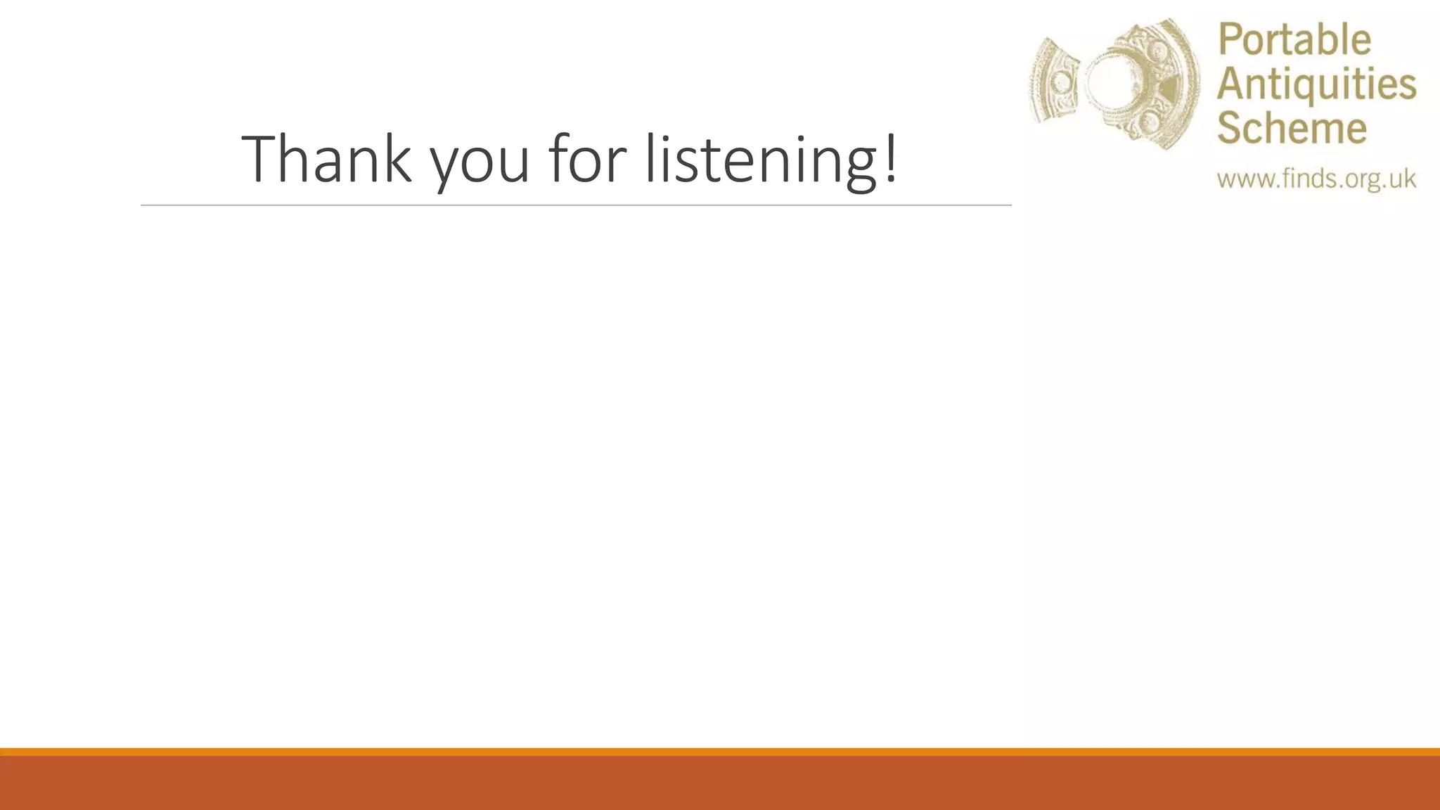Thank you for listening!
 