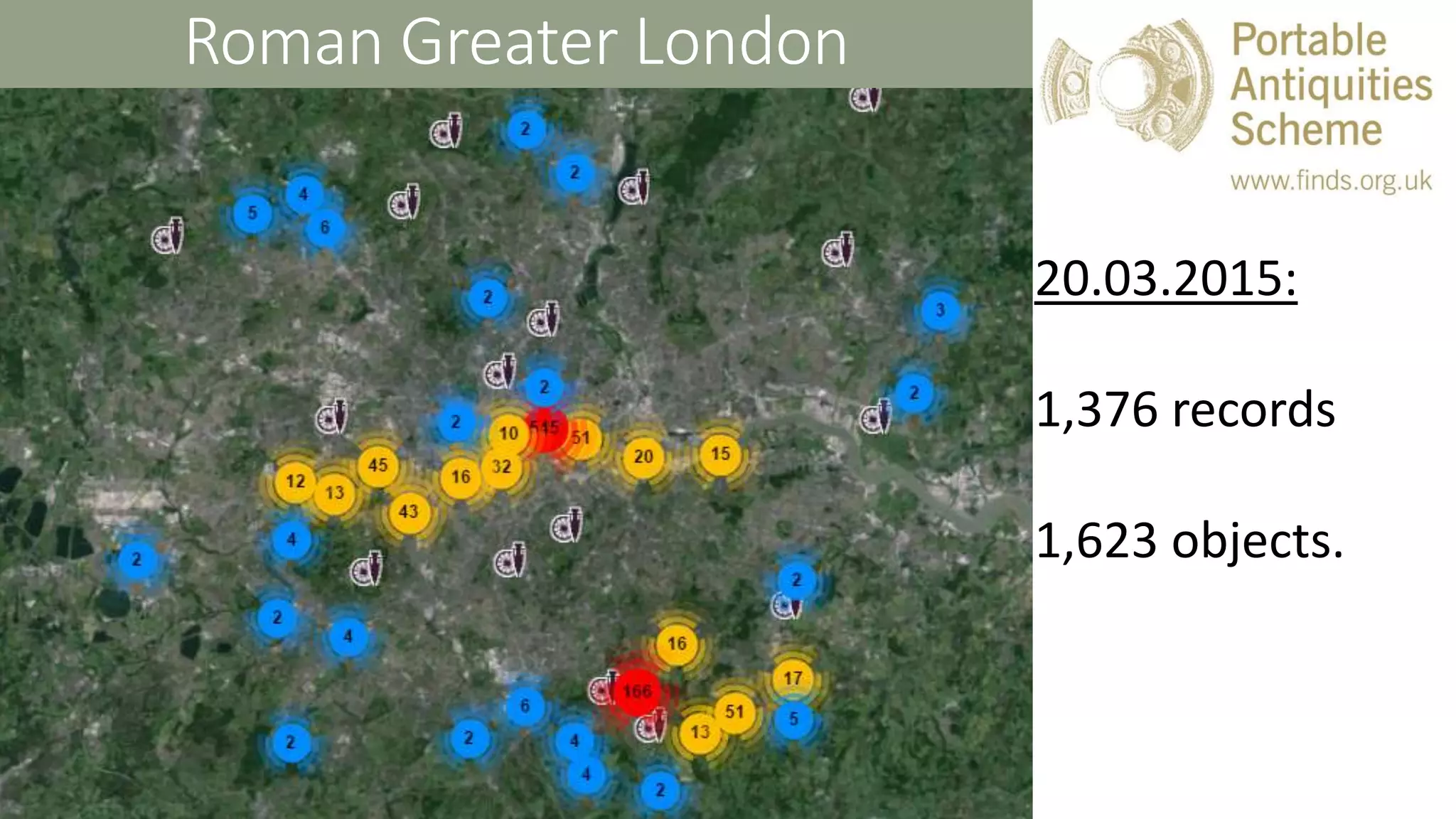 Roman Greater London
20.03.2015:
1,376 records
1,623 objects.
 