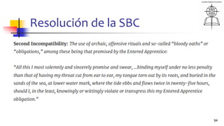 Resolución de la SBC
94
 