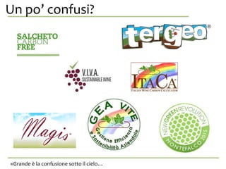 Un po’ confusi?da se stessa.
«Grande è la confusione sotto il cielo…
 