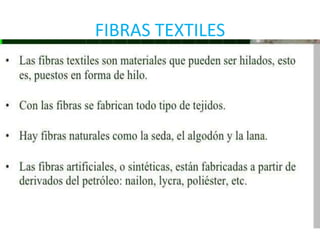 FIBRAS TEXTILES
 