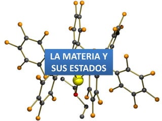 LA MATERIA Y
SUS ESTADOS
 