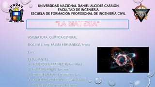 UNIVERSIDAD NACIONAL DANIEL ALCIDES CARRIÓN
FACULTAD DE INGENIERÍA
ESCUELA DE FORMACIÓN PROFESIONAL DE INGENIERÍA CIVIL
 