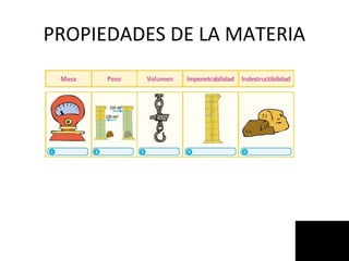 PROPIEDADES DE LA MATERIA
 