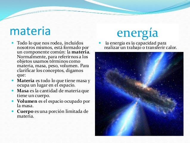 Características De La Materia Y La Energía En El Universo