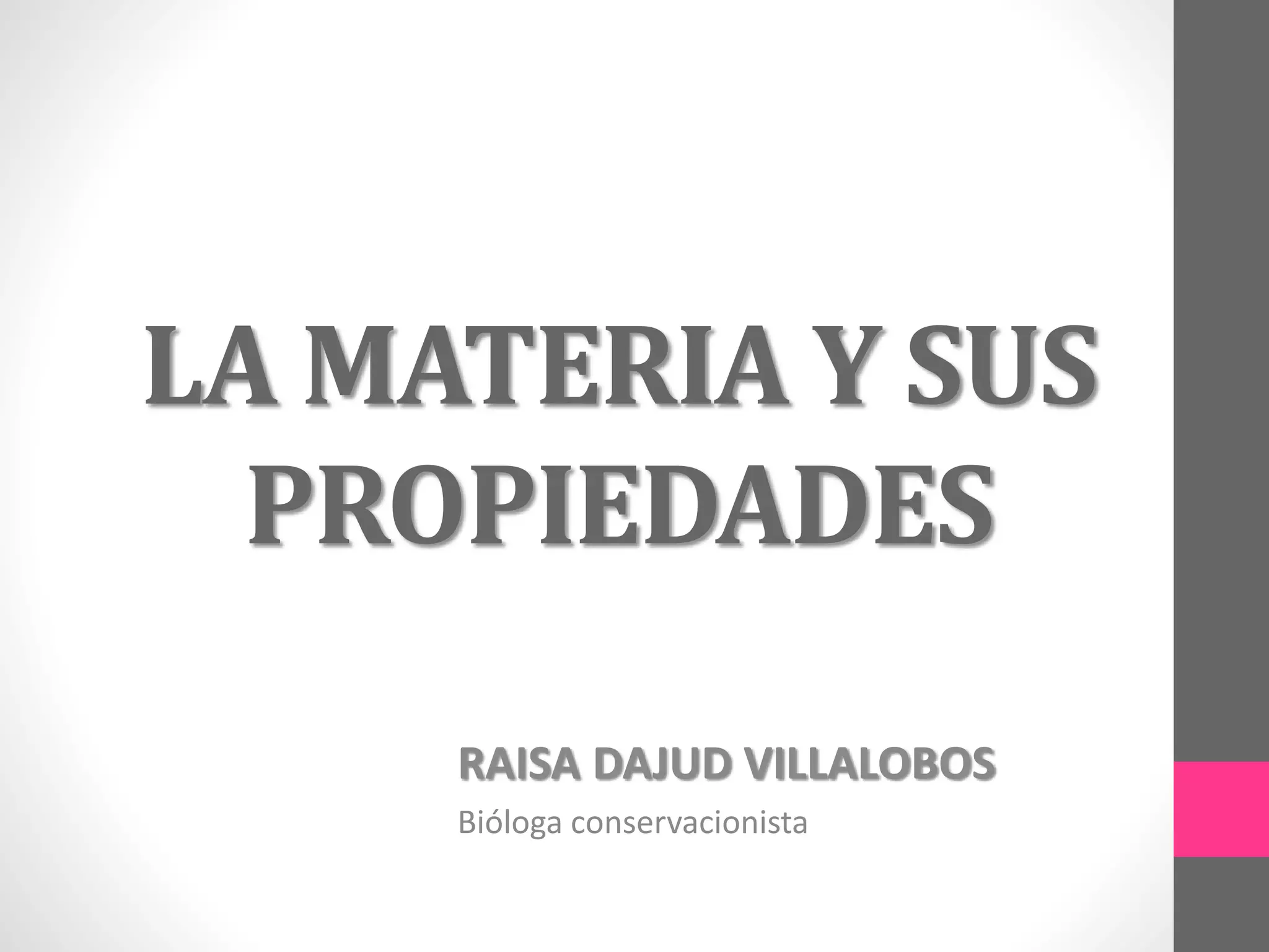 La materia y sus propiedades | PPT