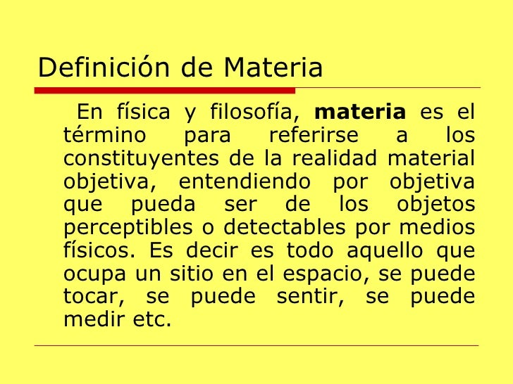 La Materia Y Sus Transformaciones
