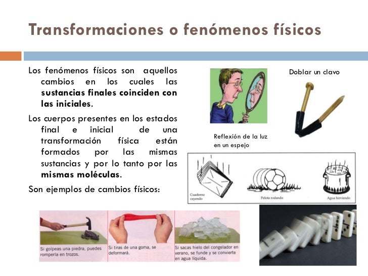 La materia y sus transformaciones