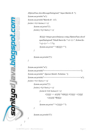 La matif2  pert 2 sonityo