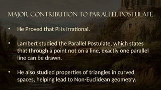 Historical Insights into the Parallel Postulate and Non-Euclidean ...