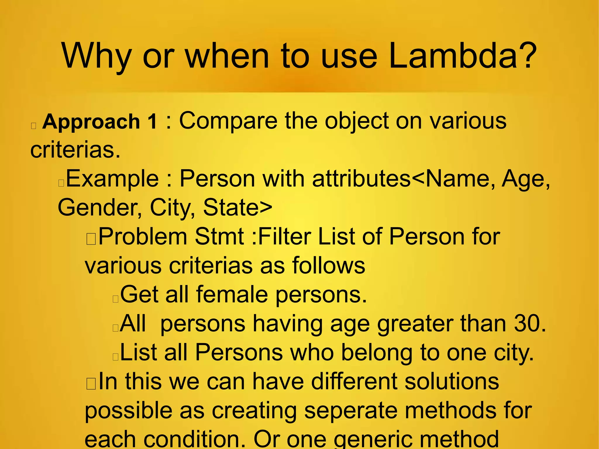 Lambda Expression | PPTX