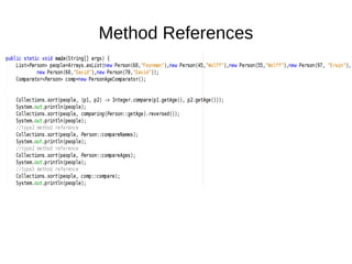 Method References
 