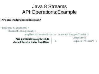 Java 8 Streams
API:Operations:Example
 