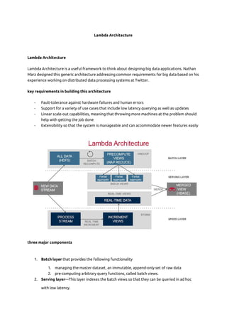 Lambda Architecture | PDF