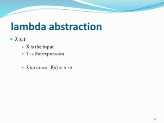 Lambda calculus | PPTX