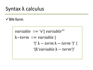 Lambda Calculus | PPTX