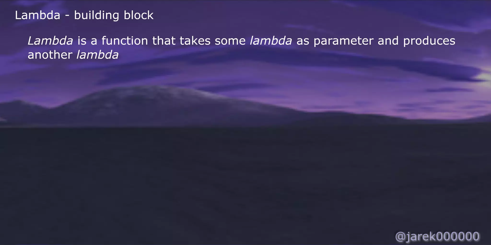 Lambda core