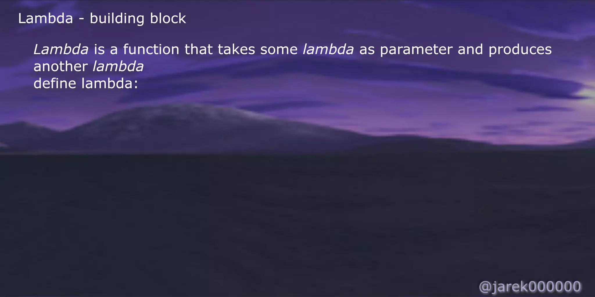 Lambda core