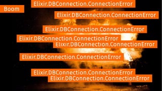 Boom
Elixir.DBConnection.ConnectionError
Elixir.DBConnection.ConnectionError
Elixir.DBConnection.ConnectionError
Elixir.DBConnection.ConnectionError
Elixir.DBConnection.ConnectionError
Elixir.DBConnection.ConnectionError
Elixir.DBConnection.ConnectionError
Elixir.DBConnection.ConnectionError
 
