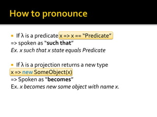 Lambda expressions | PPTX