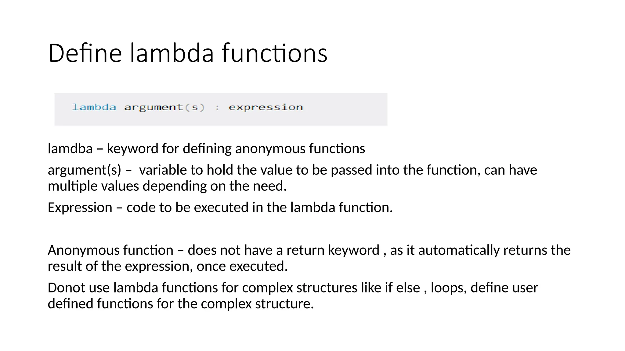LambdaFunctionsLambdaFunctions.LambdaFun | PPT