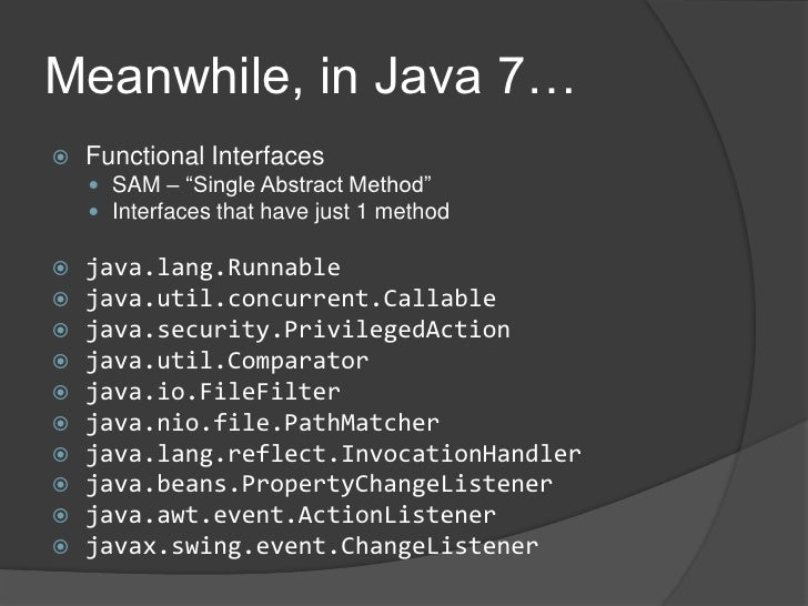 Lambda functions in java 8