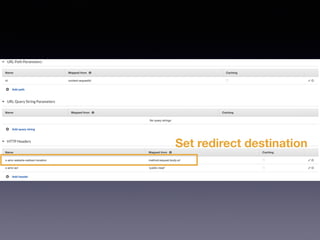 Set redirect destination
 