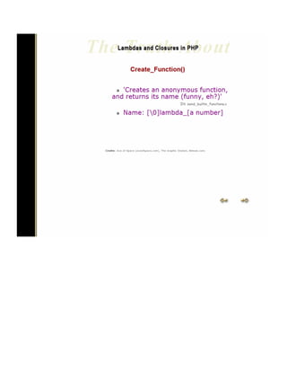 The Truth about Lambdas and Closures in PHP