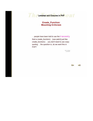 The Truth about Lambdas and Closures in PHP