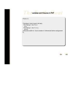 The Truth about Lambdas and Closures in PHP