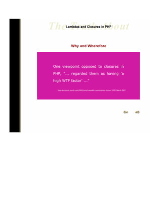 The Truth about Lambdas and Closures in PHP