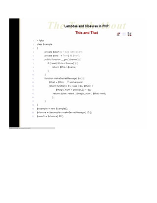 The Truth about Lambdas and Closures in PHP