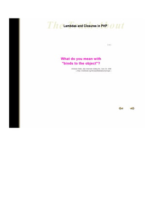 The Truth about Lambdas and Closures in PHP