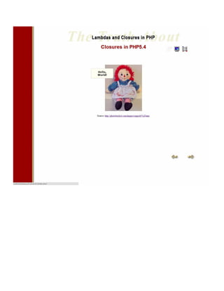 The Truth about Lambdas and Closures in PHP