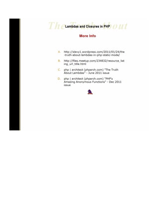 The Truth about Lambdas and Closures in PHP