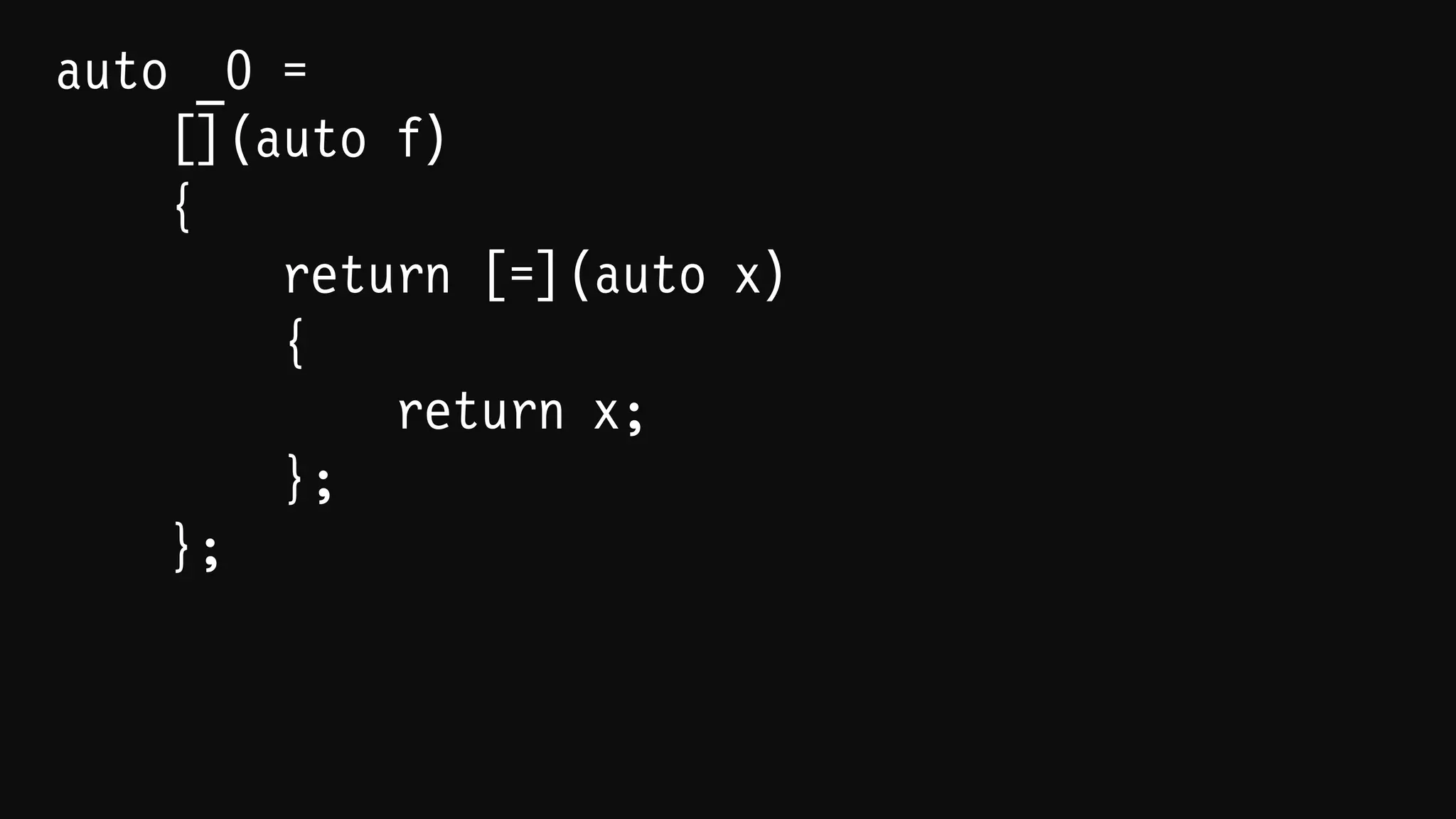 auto _0 = ...;
auto _1 = succ(_0);
auto _2 = succ(_1);
auto _3 = succ(_2);
auto _4 = succ(_3);
auto _5 = succ(_4);
 